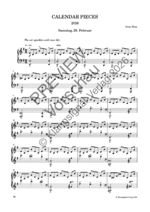 CALENDAR PIECES: 28. Feb. 2026